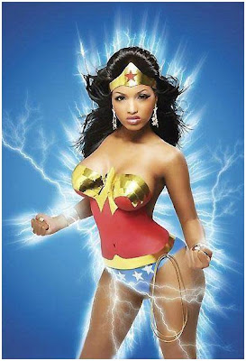 3 Angel Lola Luv As Wonder Woman In Black Men NAg SSX Issue  
