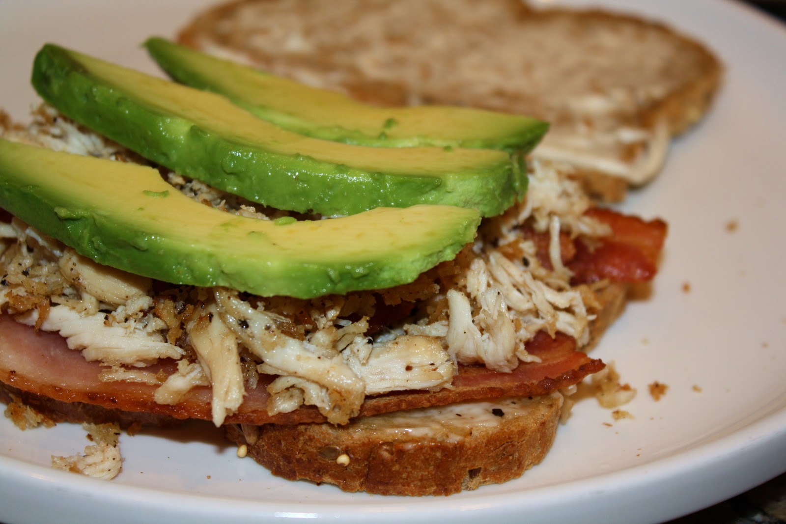 what's for dinner? chicken, avocado, and bacon sandwich... 25 minutes