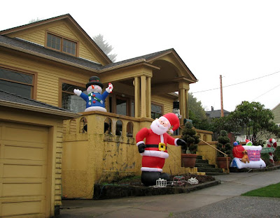 House with Christmas Decorations, Astoria, Oregon