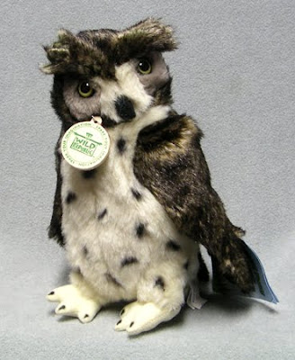 Eagle Owl Stuffed Bird Toy
