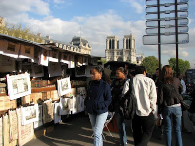Quai St-Michel, Paris, Street Vendors with Stalls