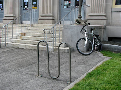 Bike Rack at the Post Office - Astoria, Oregon