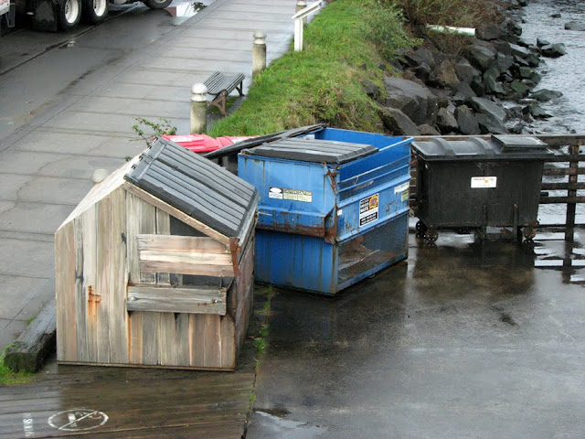 Dumpsters on the River Walk