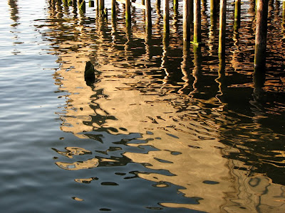 Evening Reflections and Ripples on the Columbia River, Astoria, Oregon