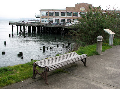 Bench on the River Walk, Astoria, Oregon