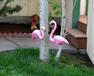 Flamingo Lawn Sculpture or Garden Sculpture