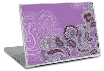 Purple Paisley laptop Design