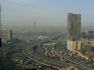 Cazare Egipt: Isis Hotel Cairo panorama de la fereastra