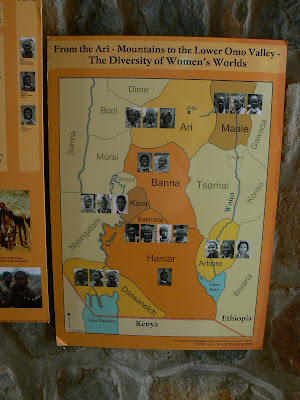 Obiective turistice Etiopia: Muzeul Vaii Omo Jinka, harta etnica