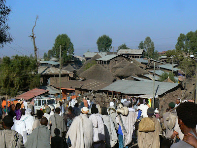 Imagini Etiopia: pelerini la Lalibela