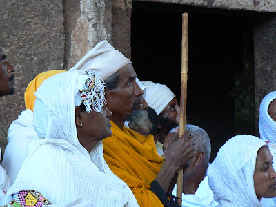 Imagini Etiopia: Craciun la Lalibela Beta Maryam pelerini