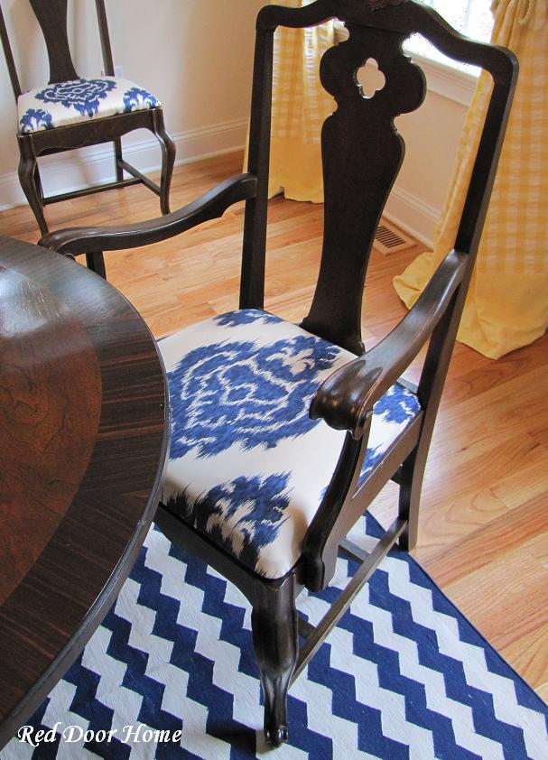 Red Door Home How to Cover a Dining Room Chair