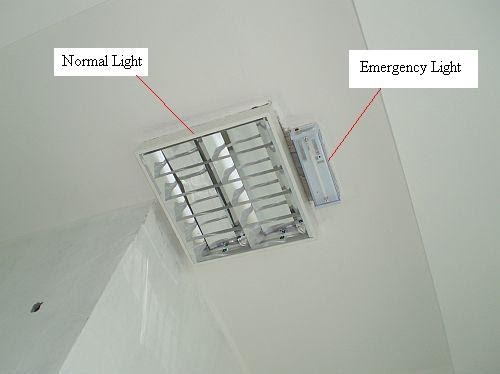 Emergency Light Wiring Connection