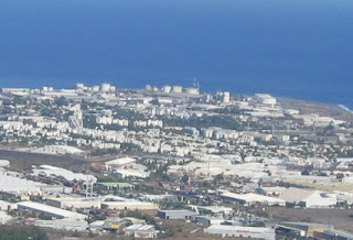 Vue du dessus de la ville du Port depuis les hauteurs de La Possession