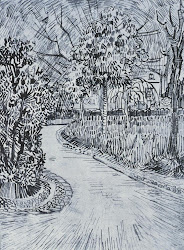 gogh van drawings drawing sketches line vincent artwork techniques awesome compositions sweet cool discover