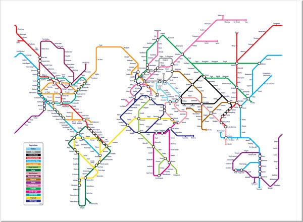 world subway map