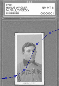 Wagner Baseball Card with Price Chart