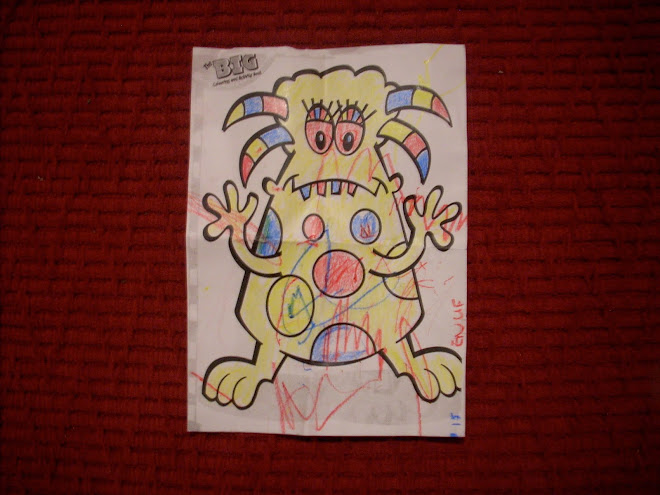 colouring book monster (baby in a bar)