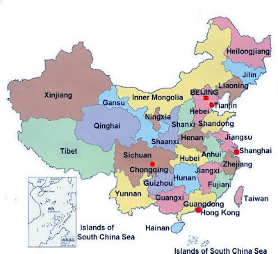 jiangxi china map