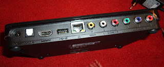WDTV Live Hub rear showing connection ports