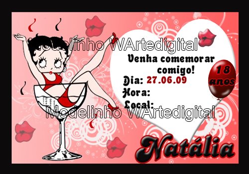 CONVITES BETTY BOOP