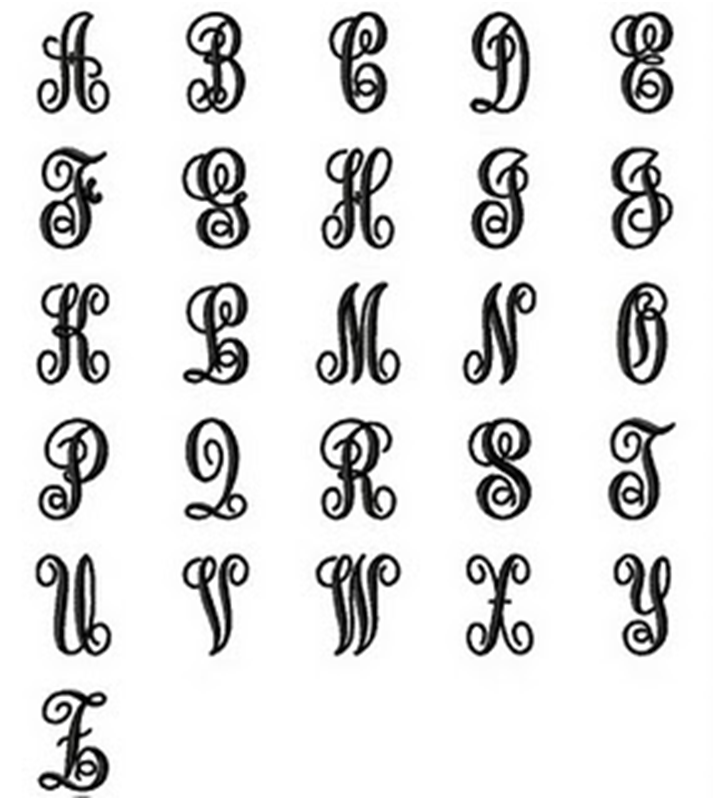 The Cutest Thing: Monogram Fonts