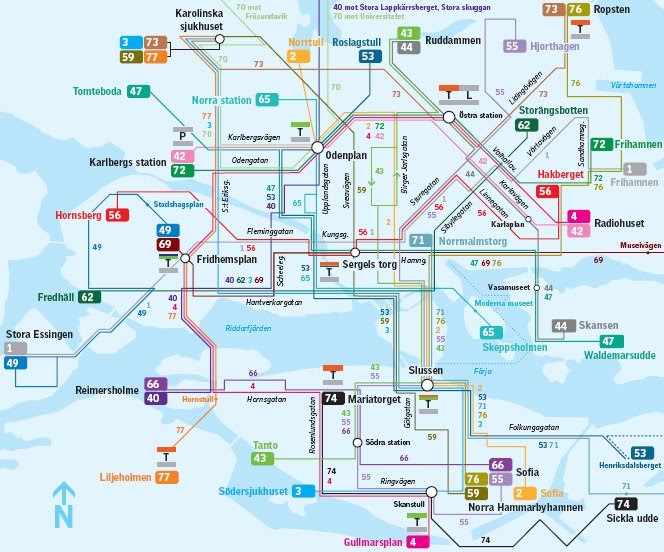 Busshållplatser Stockholm Karta | Karta Mellersta