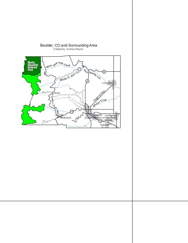 Andrew s Maps Map Of Boulder CO Using Macromedia Freehand Andrew s Maps Map Of Boulder CO Using Macromedia Freehand