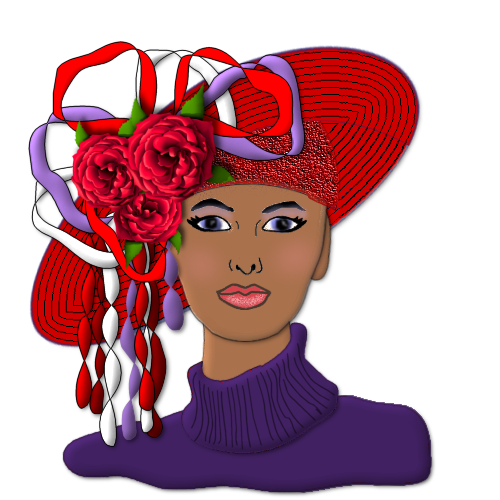 free clipart red hat ladies - photo #18