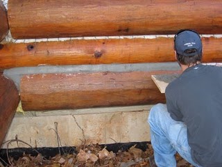 chinking details ought know cedar homes logs