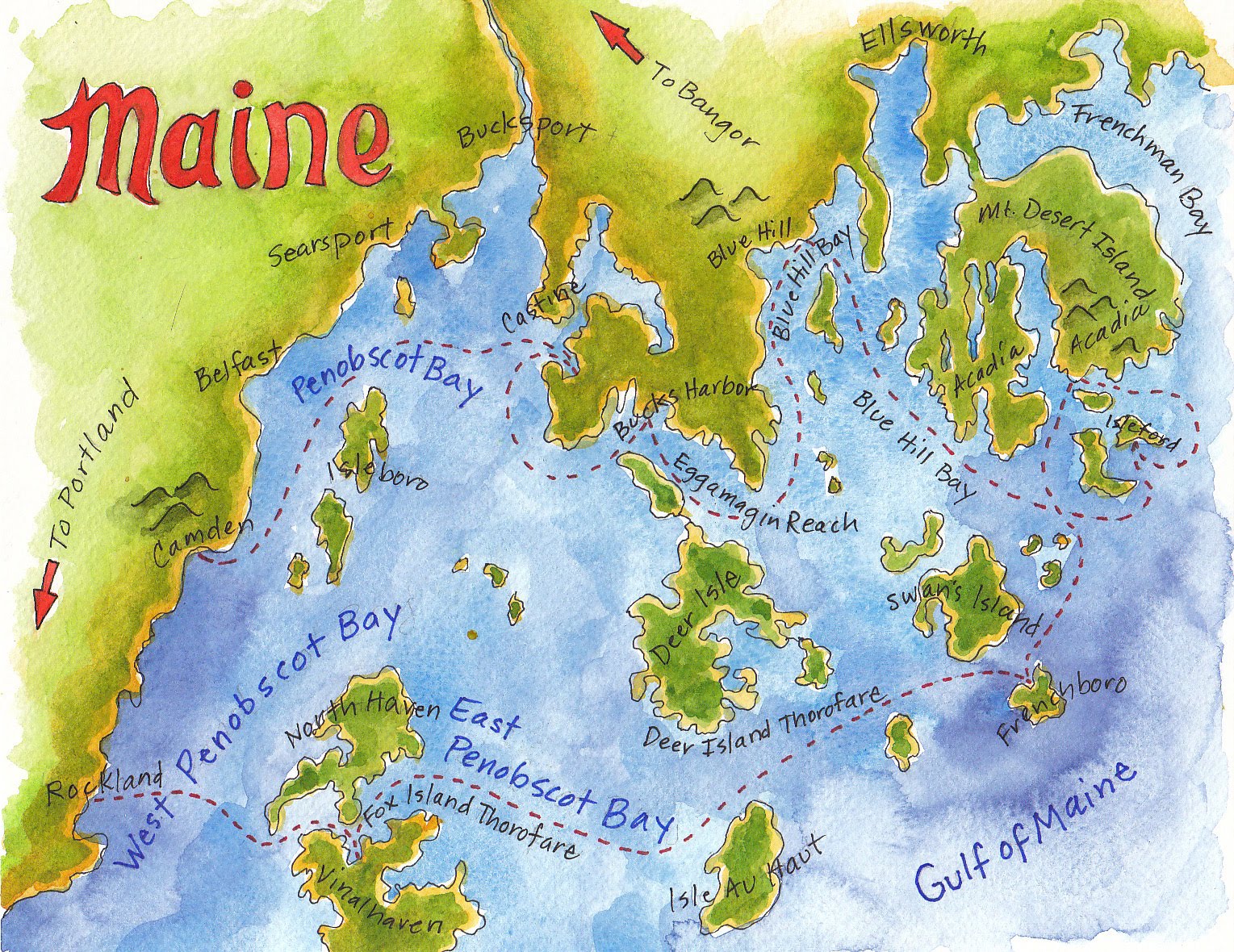 Jennifer Lawson Penobscot Bay cruise 2010