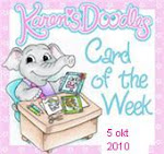 Mijn kaart  was "CARD OF THE WEEK"!!! in the USA