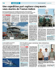 Lisez l'article du Journal de l'Ile de la Réunion du 11 novembre!