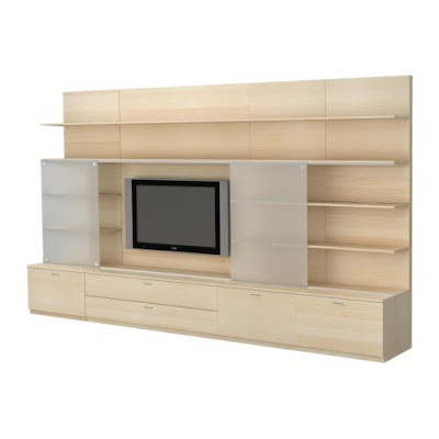 Carpintería en General.: Mueble de living con puertas corredizas de vidrio.