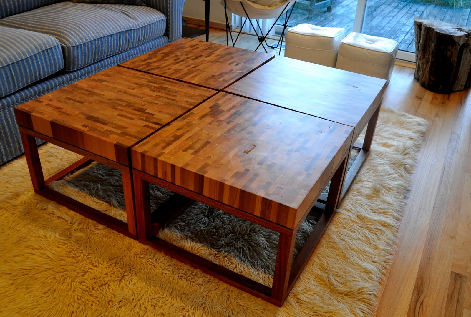 HansElzeDesign Cedar coffee tables with satin finish