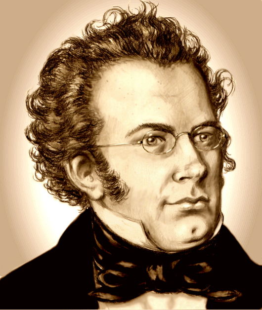 Retrato de Schubert / Portrait of Schubert