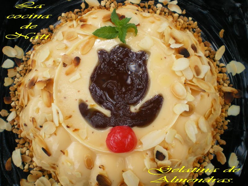 La Cocina de Nati. GELATINA DE ALMENDRAS.