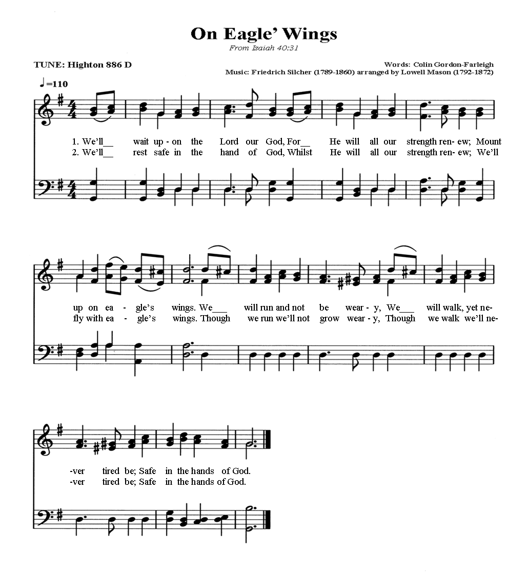 Share My Journey New Hymn For Today On Eagle s Wings  Share My Journey New Hymn For Today On Eagle s Wings
