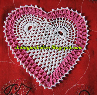 Doting on Doilies: Crocheted Heart