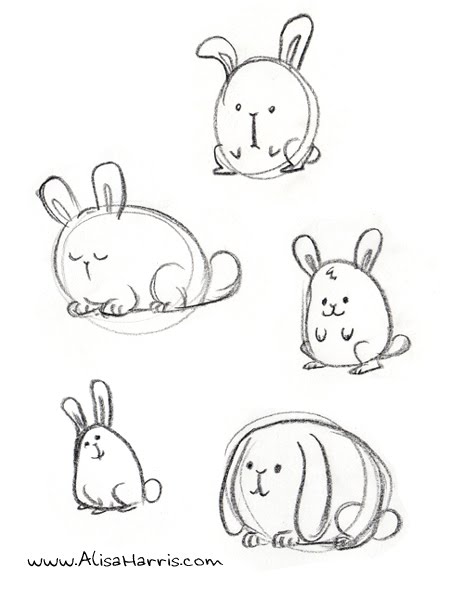 Alisa's Sketches: some bunny doodles