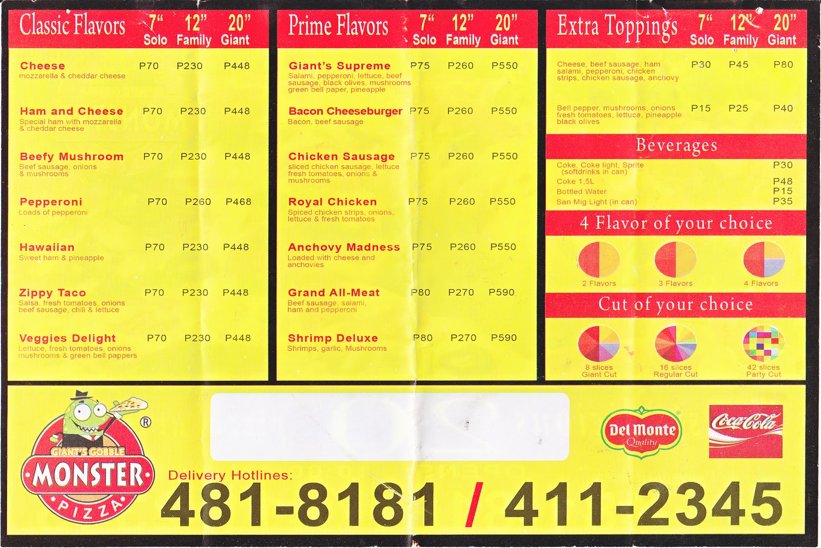 Food in Makati Monster Pizza