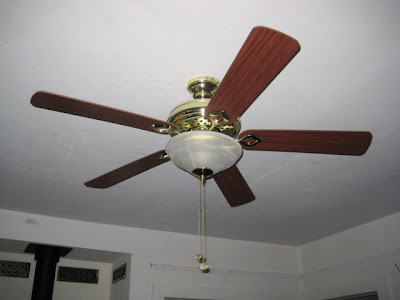 Living room upgraded with fan - light combo