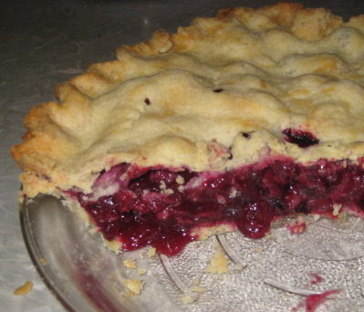 Yummy blueberry pie