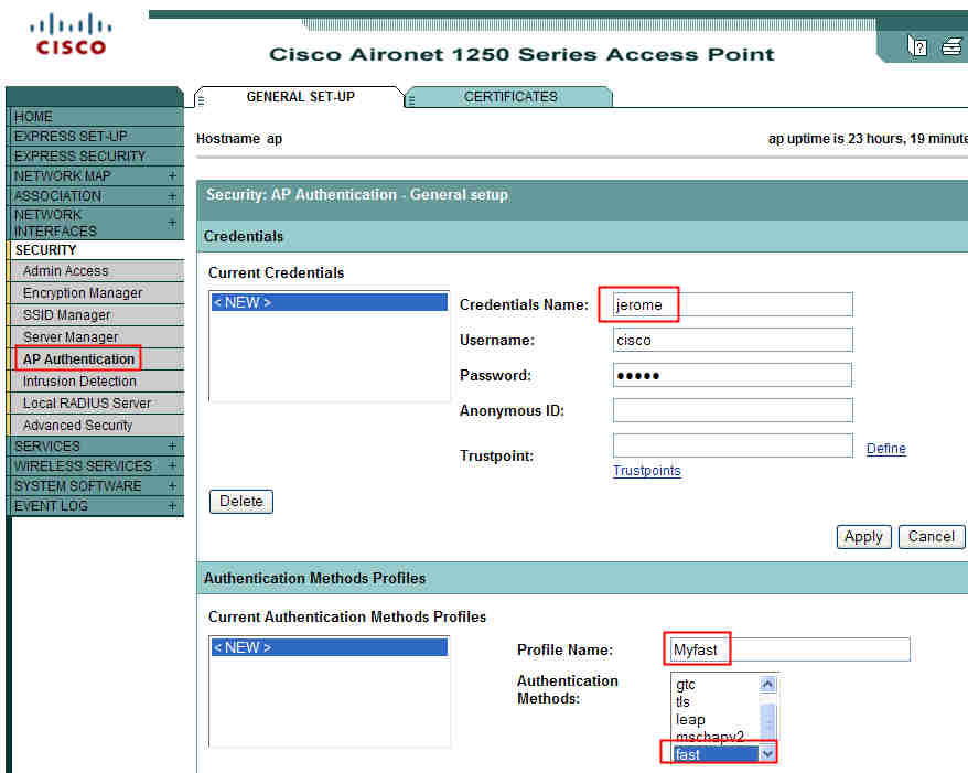 CCIE Wireless Autonomous APs Network EAP vs. Open with EAP, the right