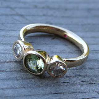 peridot wedding ring