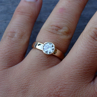 moissanite engagement ring