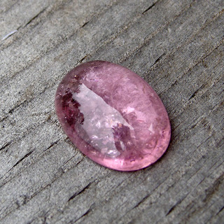 large pink tourmaline cab