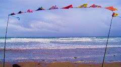 Flags at Rossnowlagh, Co. Donegal, Ireland