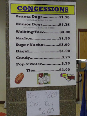 Concession stand sign, Aberdeen debate/interp boosters, State Interp, 2010.12.04