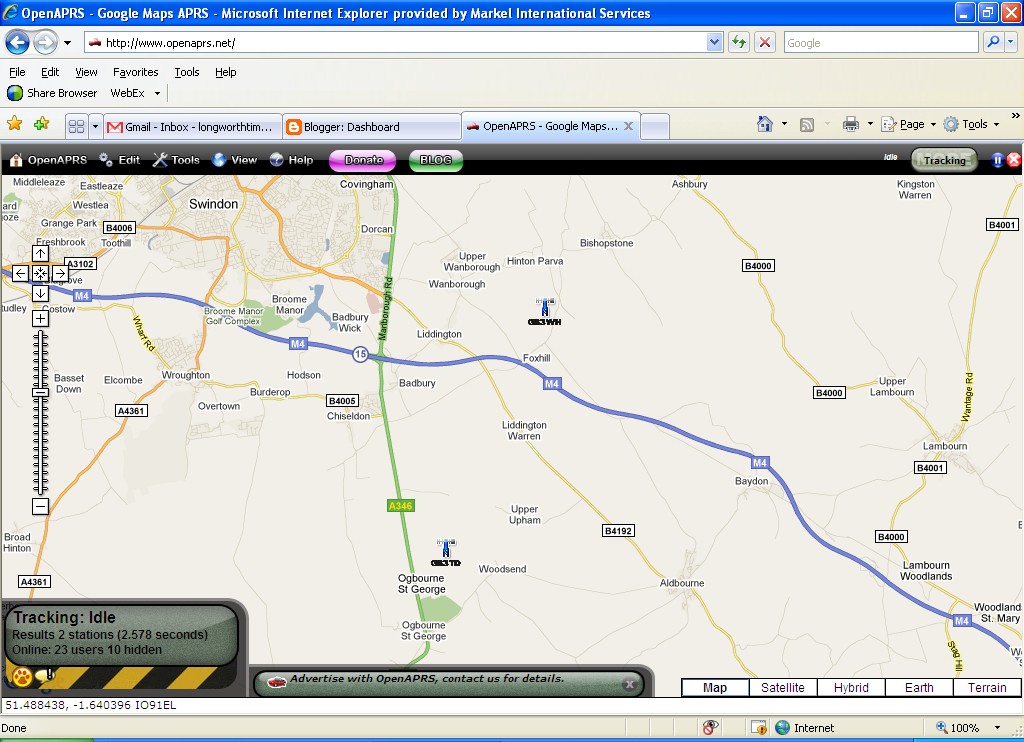 Creating APRS objects for repeaters using •